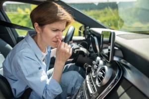 Why does my car smell like burning rubber?